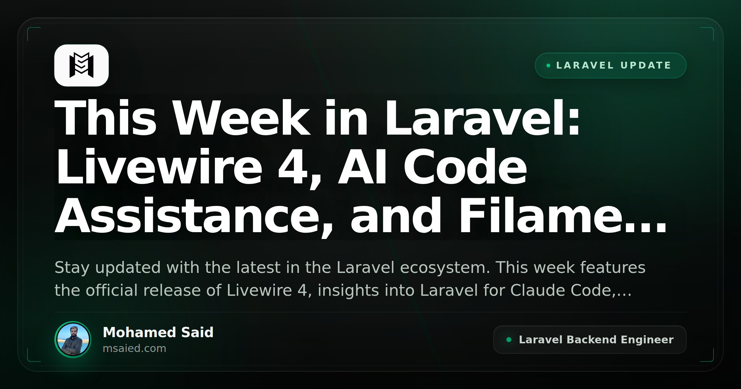 This Week in Laravel: Livewire 4, AI Code Assistance, and Filament v4.5