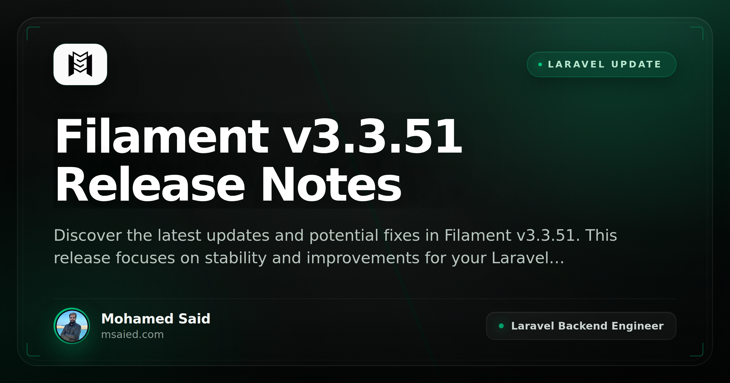 Filament v3.3.51 Release Notes