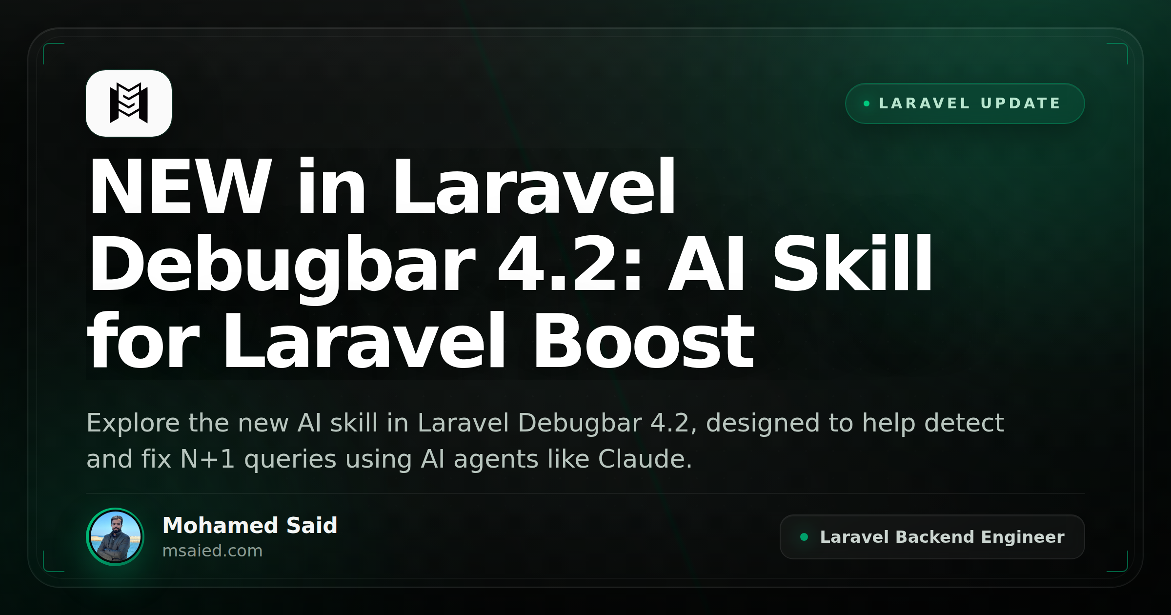 NEW in Laravel Debugbar 4.2: AI Skill for Laravel Boost