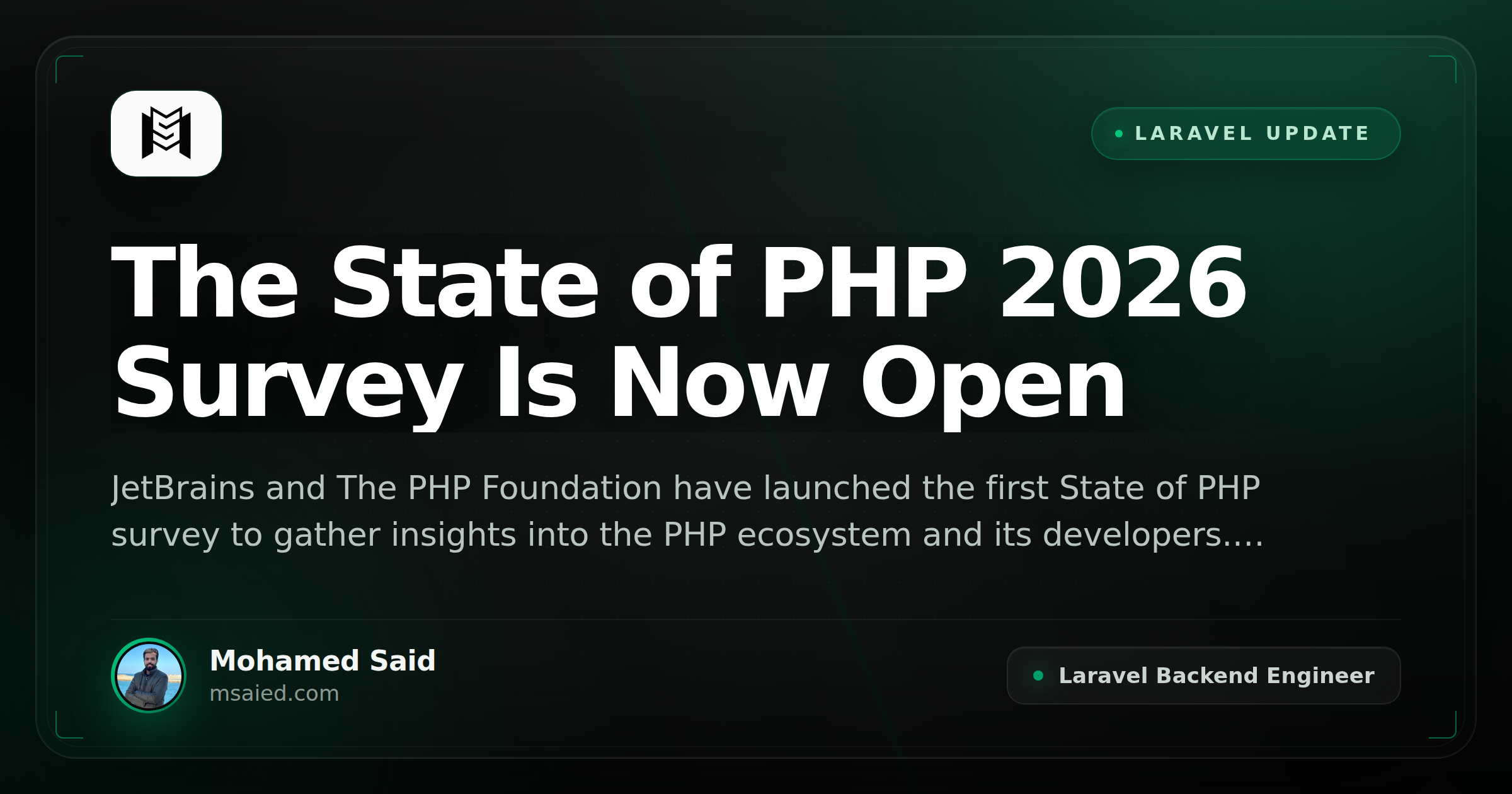 The State of PHP 2026 Survey Is Now Open