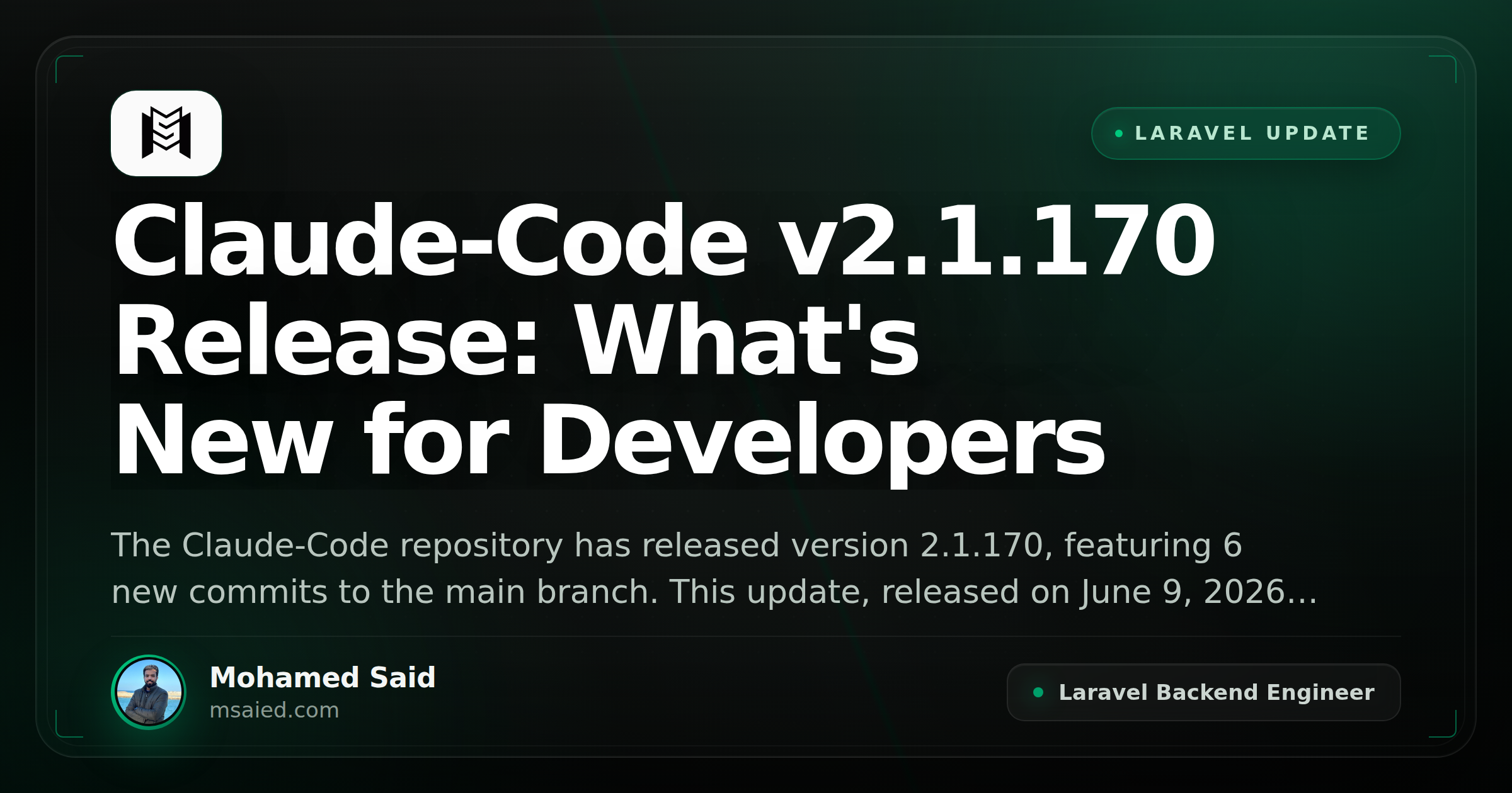 Claude-Code v2.1.170 Release: What's New for Developers