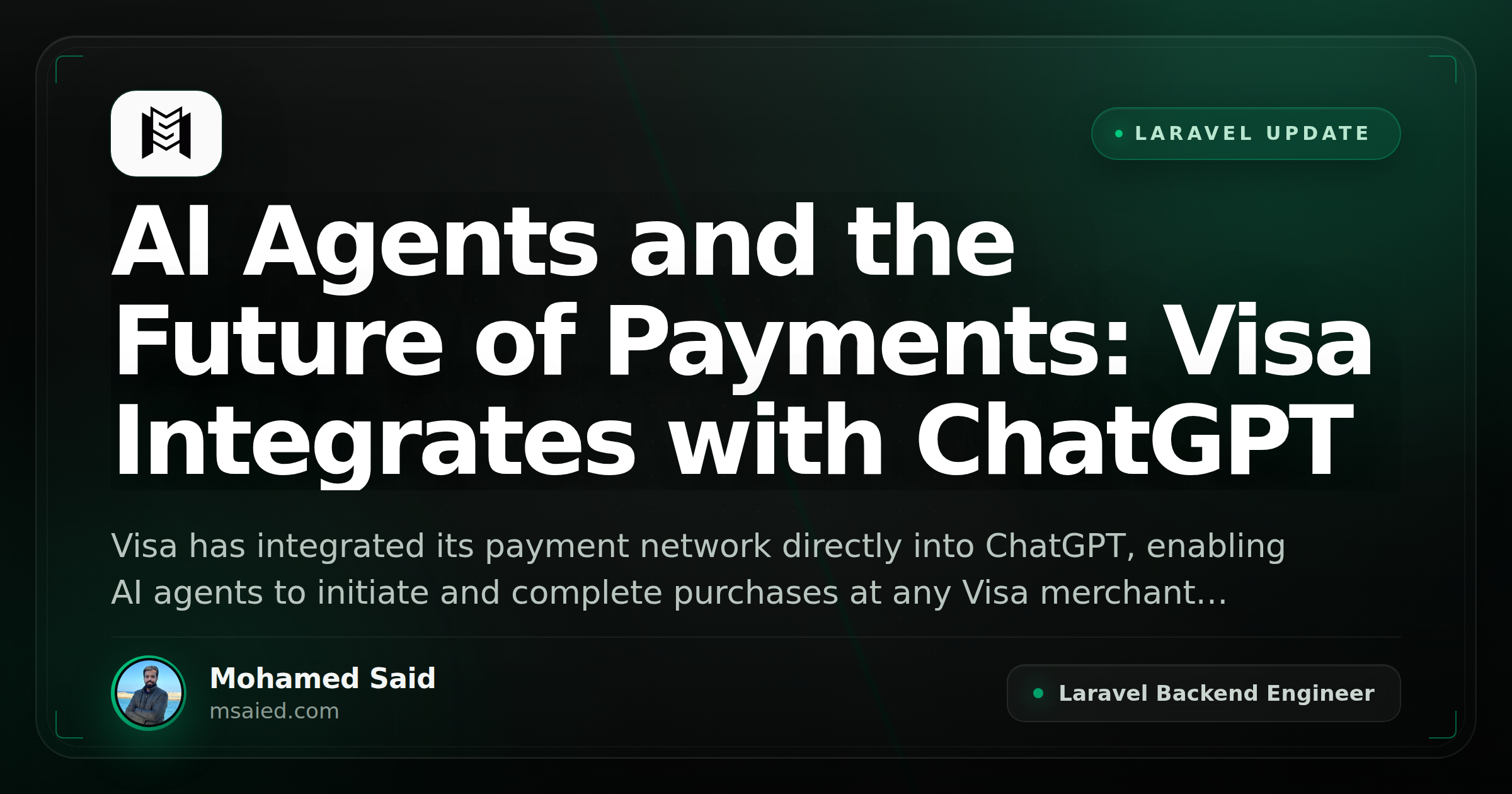 AI Agents and the Future of Payments: Visa Integrates with ChatGPT