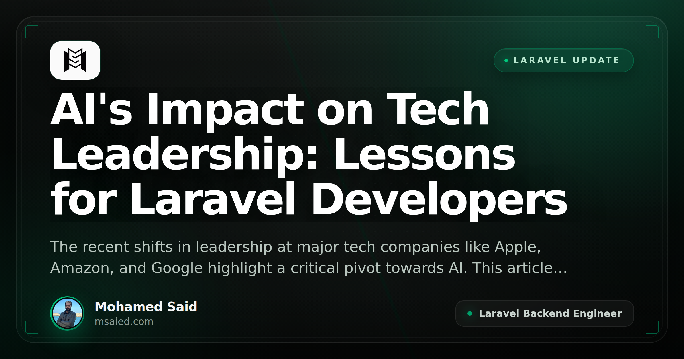 AI's Impact on Tech Leadership: Lessons for Laravel Developers