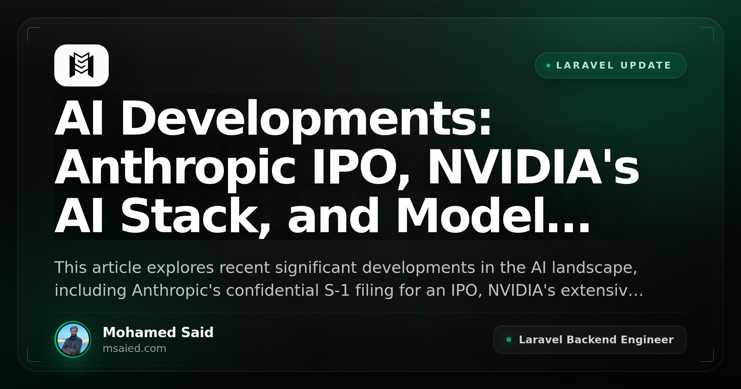 AI Developments: Anthropic IPO, NVIDIA's AI Stack, and Model Retirements
