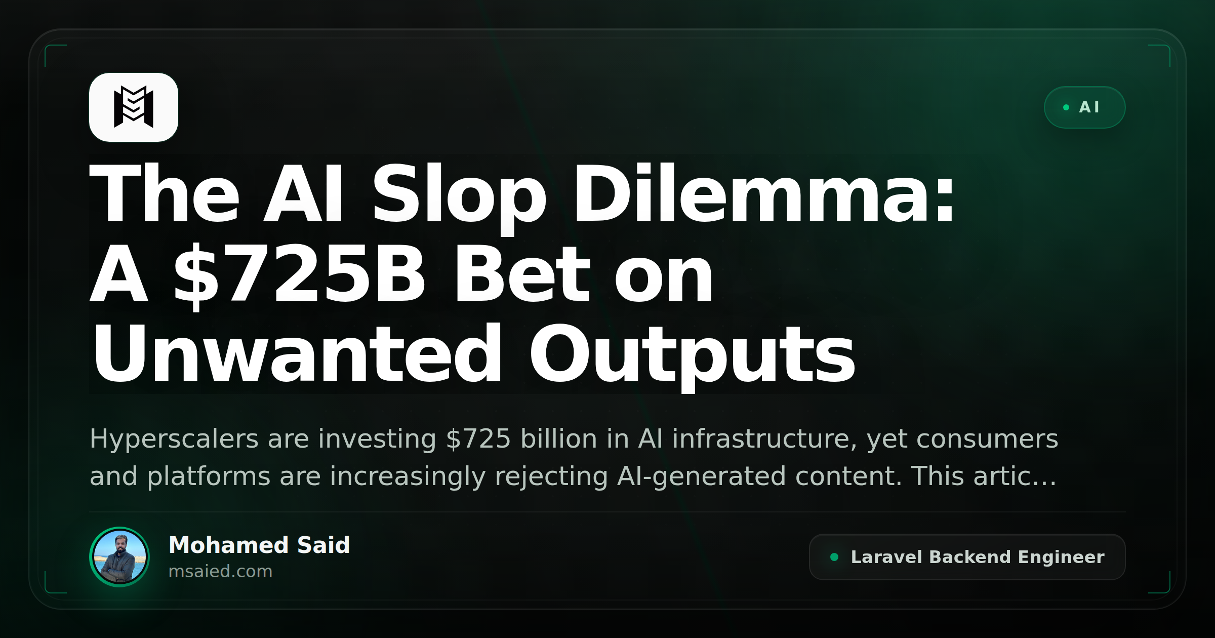 The AI Slop Dilemma: A $725B Bet on Unwanted Outputs