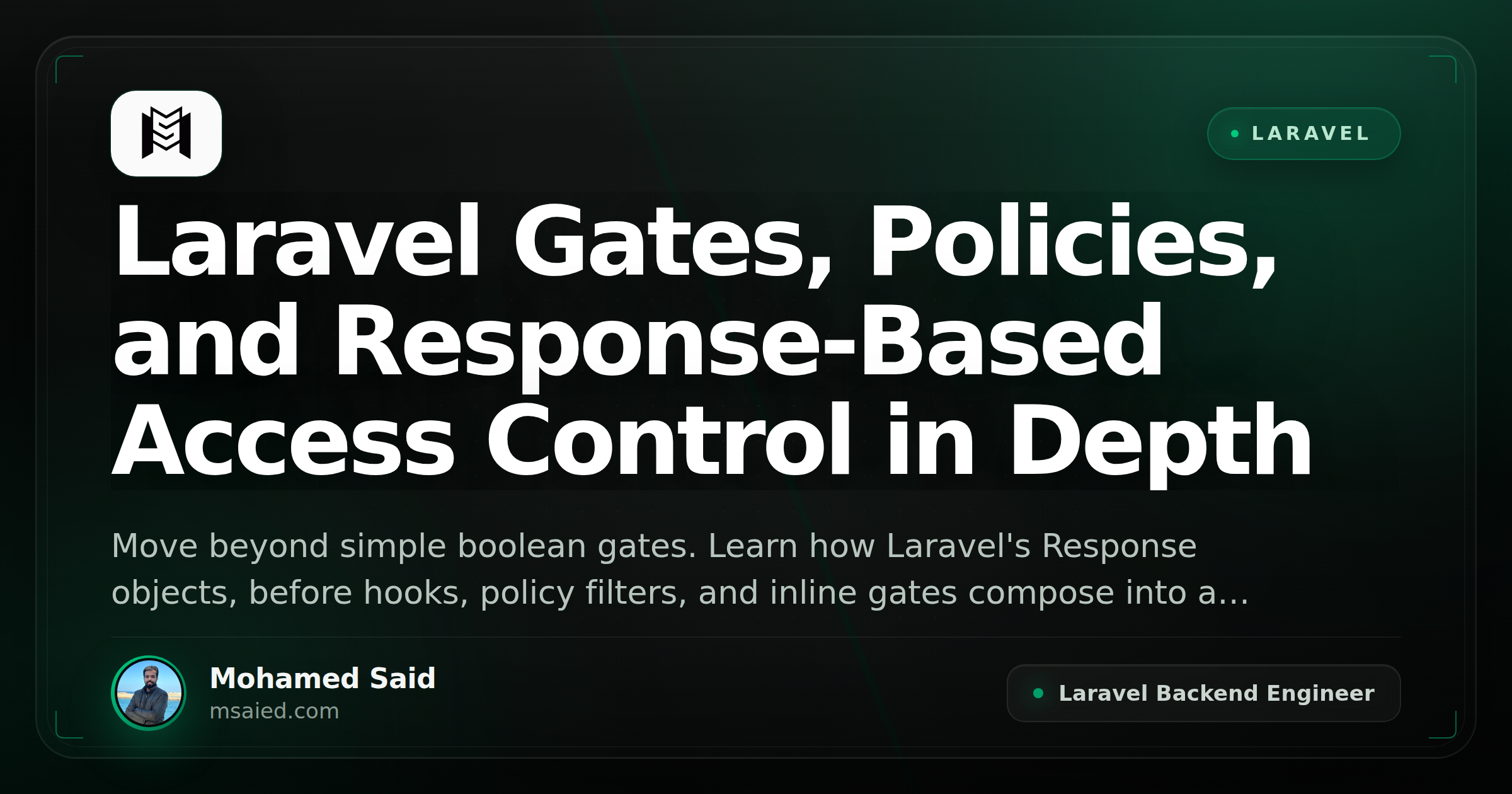 Laravel Gates, Policies, and Response-Based Access Control in Depth