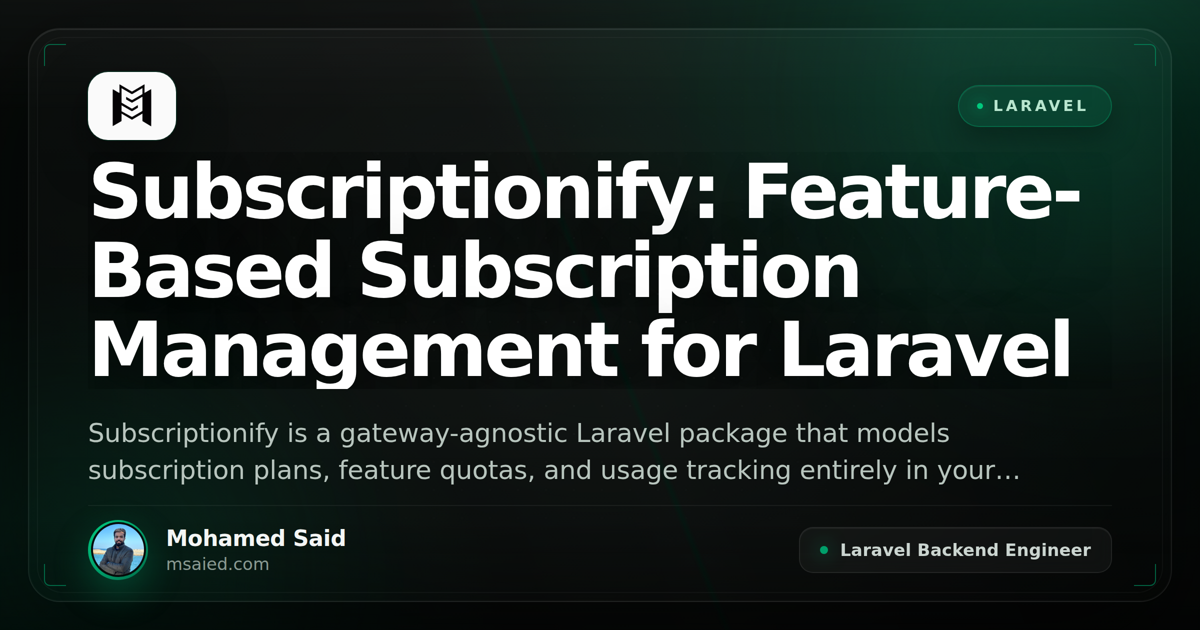 Subscriptionify: Feature-Based Subscription Management for Laravel