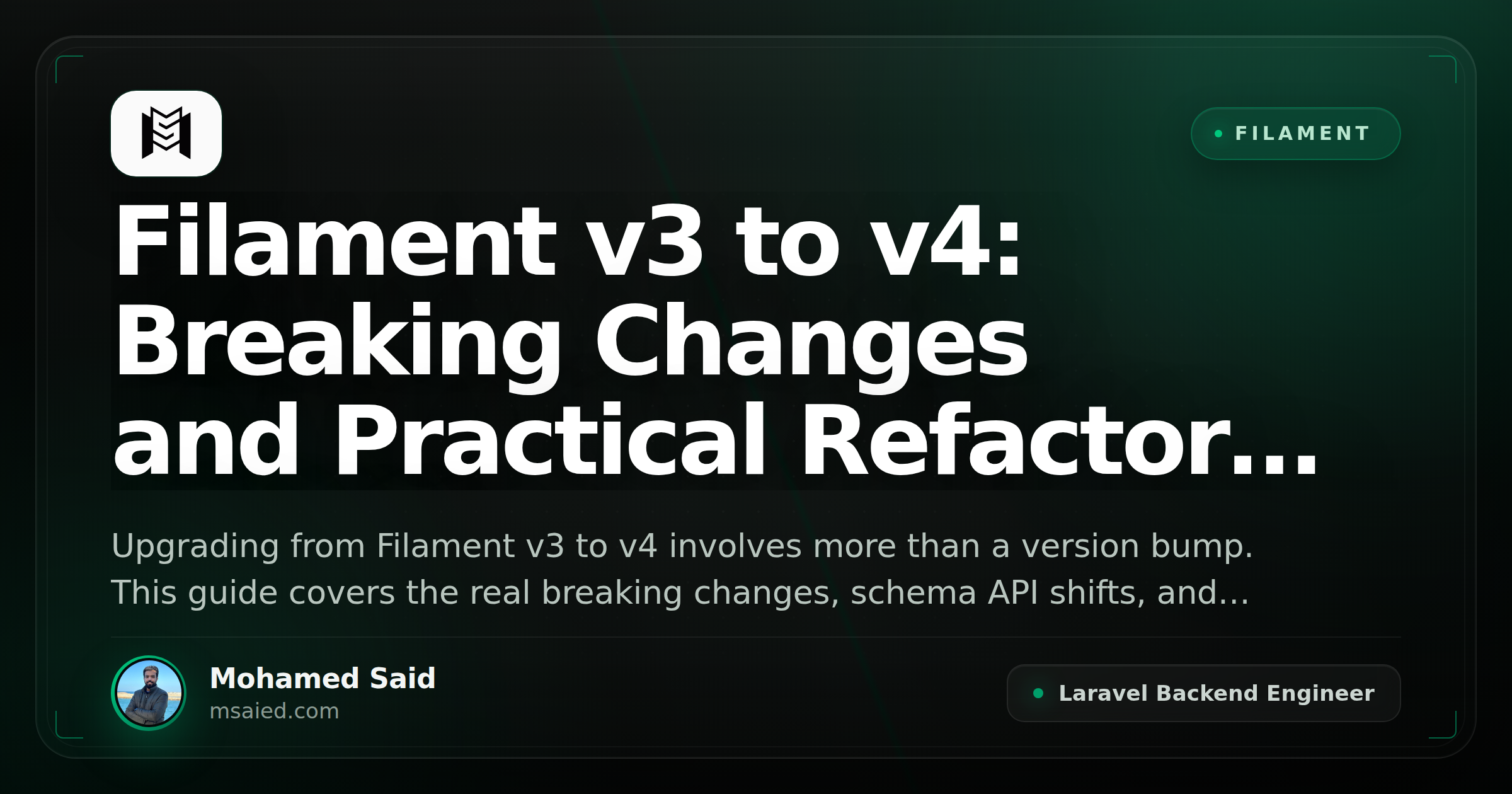 Filament v3 to v4: Breaking Changes and Practical Refactor Patterns