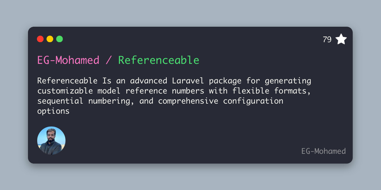 Referenceable: Flexible Template-Driven References for Laravel