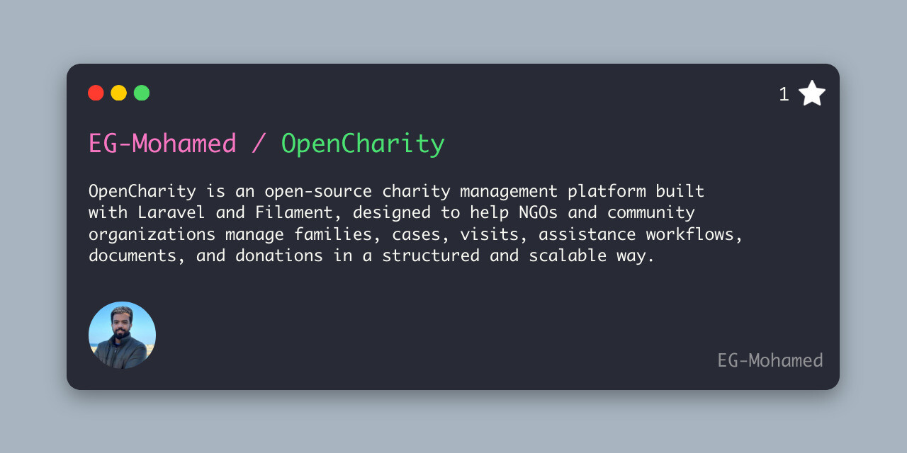 OpenCharity: Open-Source Charity Management Platform Built with Laravel and Filament