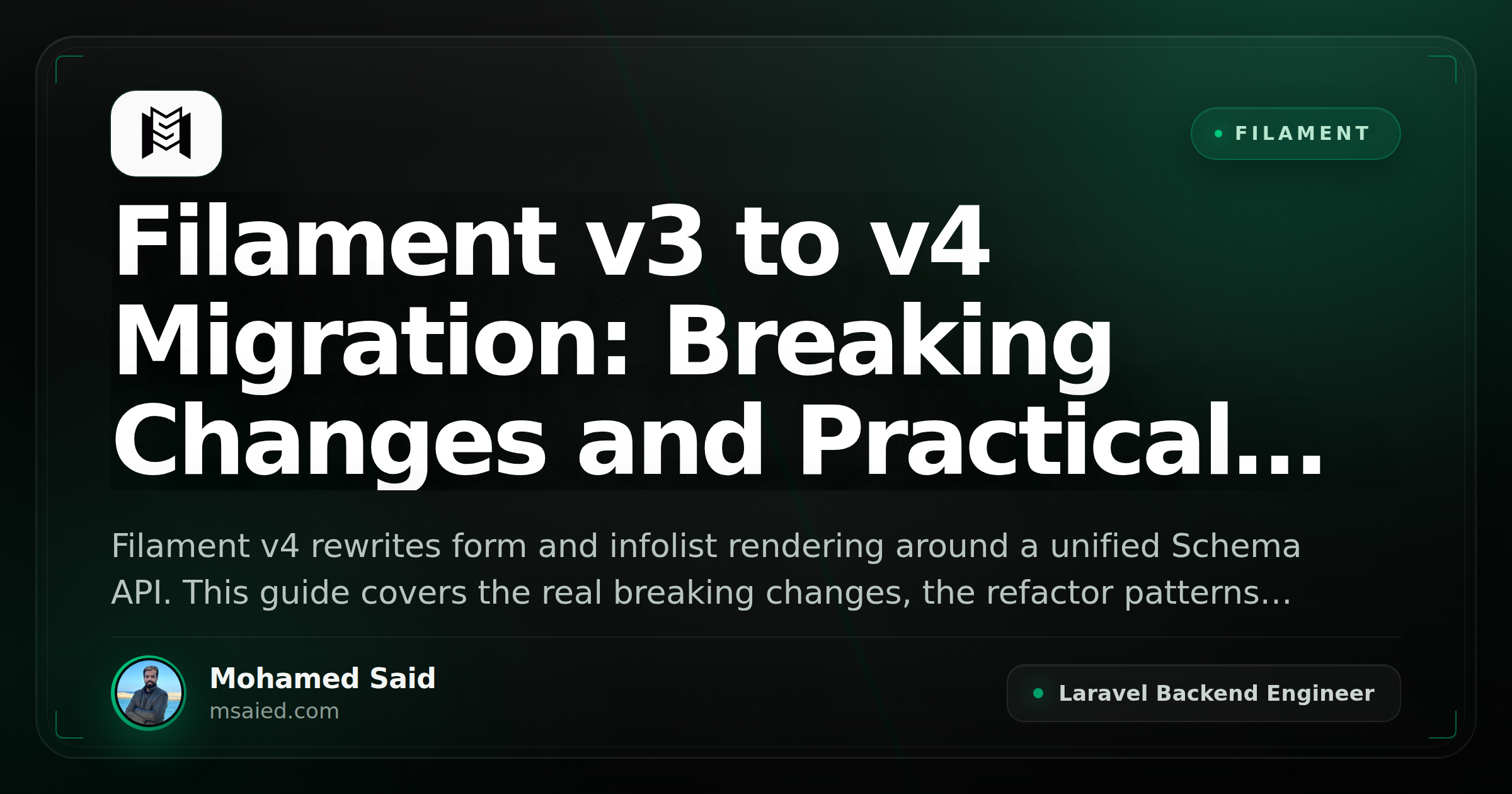 Filament v3 to v4 Migration: Breaking Changes and Practical Refactor Patterns