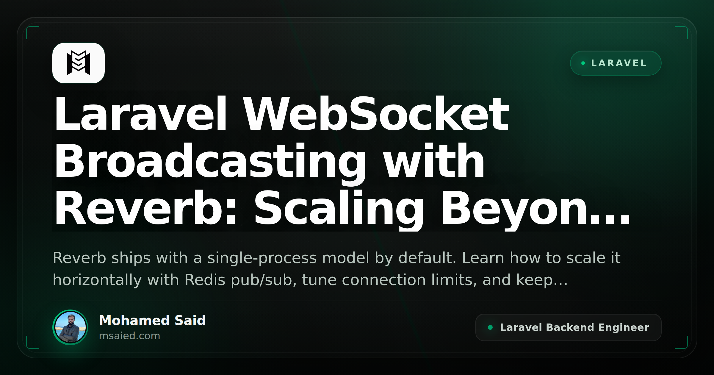 Laravel WebSocket Broadcasting with Reverb: Scaling Beyond a Single Worker