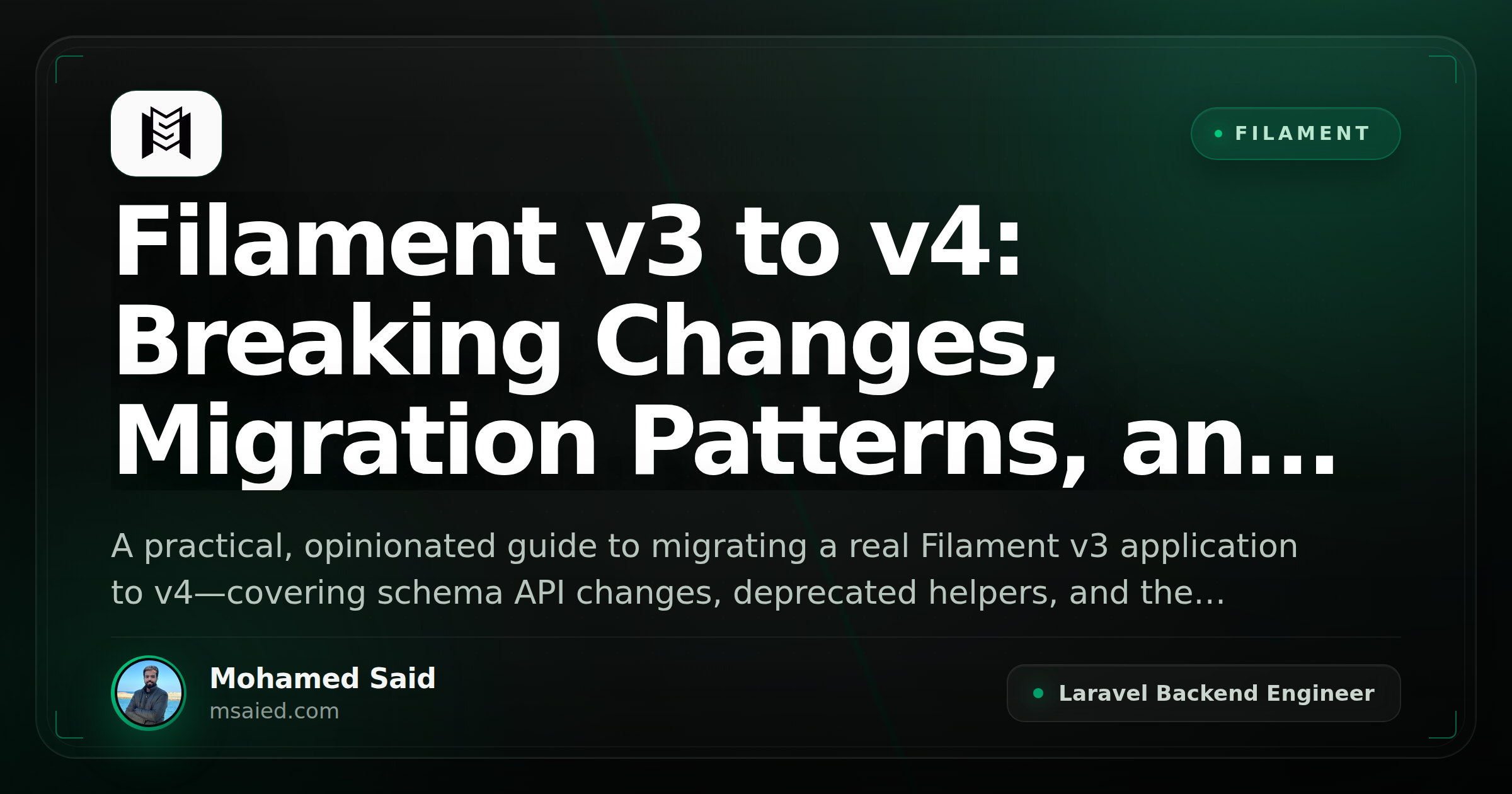 Filament v3 to v4: Breaking Changes, Migration Patterns, and Refactor Strategies