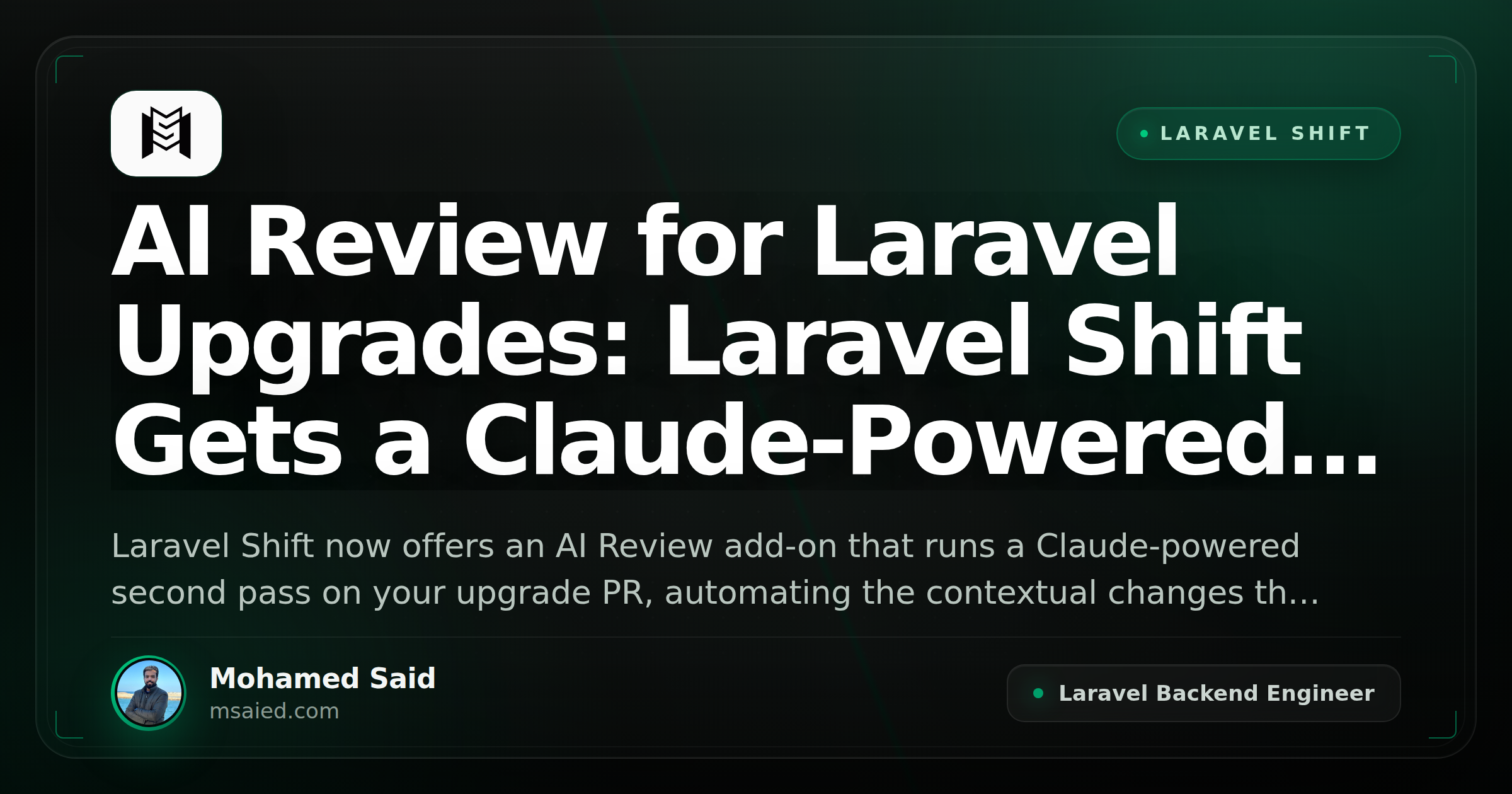AI Review for Laravel Upgrades: Laravel Shift Gets a Claude-Powered Second Pass