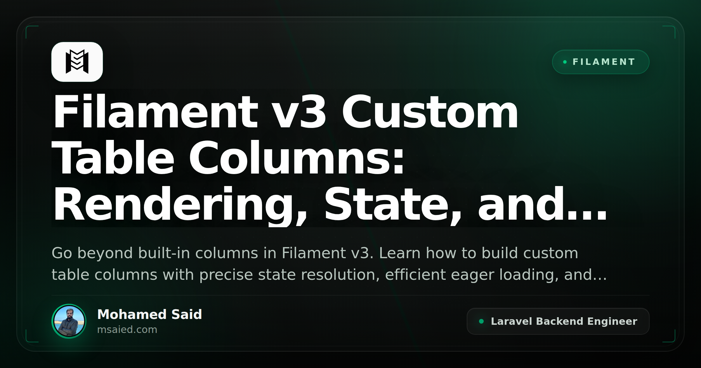 Filament v3 Custom Table Columns: Rendering, State, and Performance at Scale