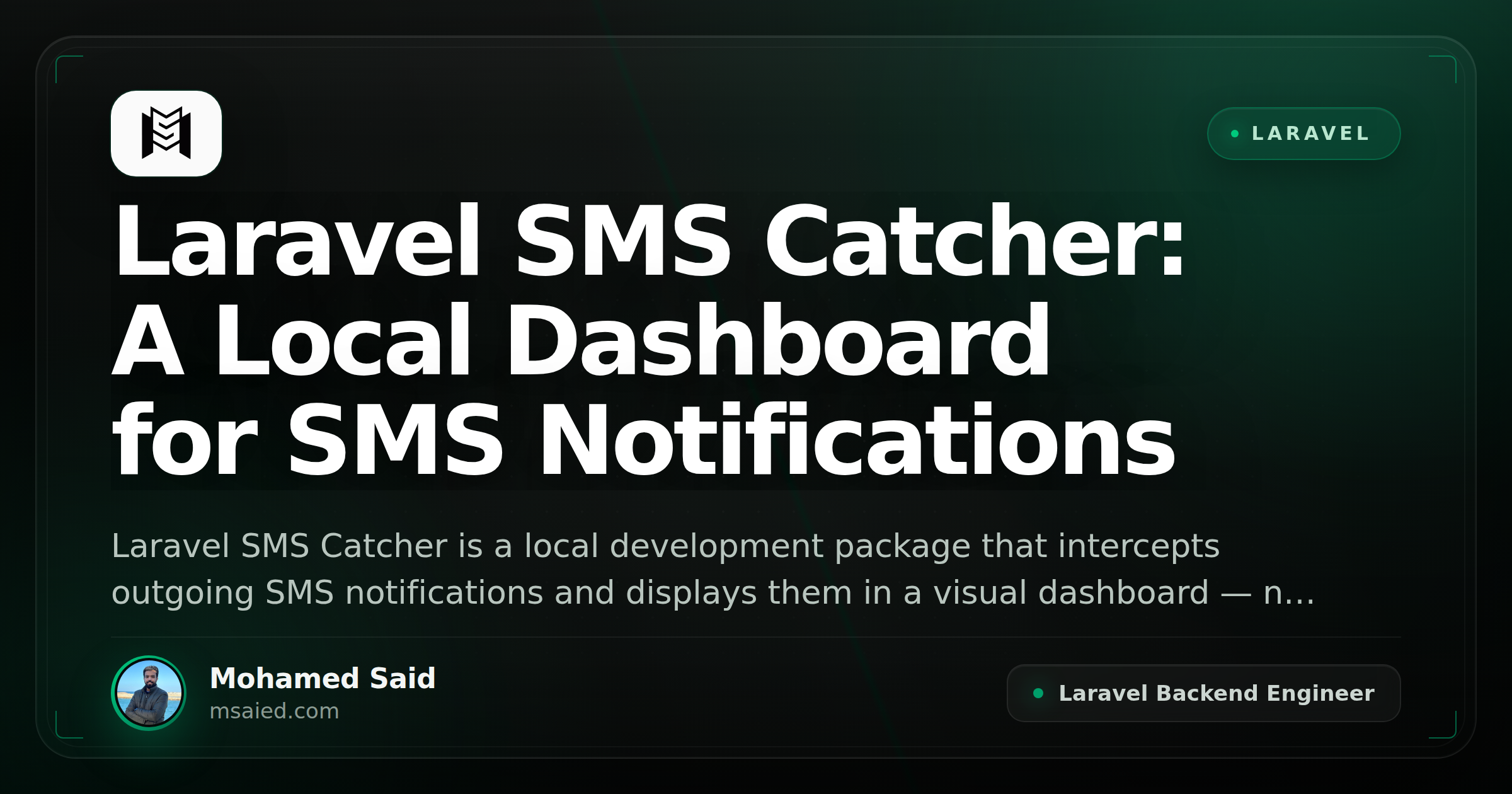 Laravel SMS Catcher: A Local Dashboard for SMS Notifications