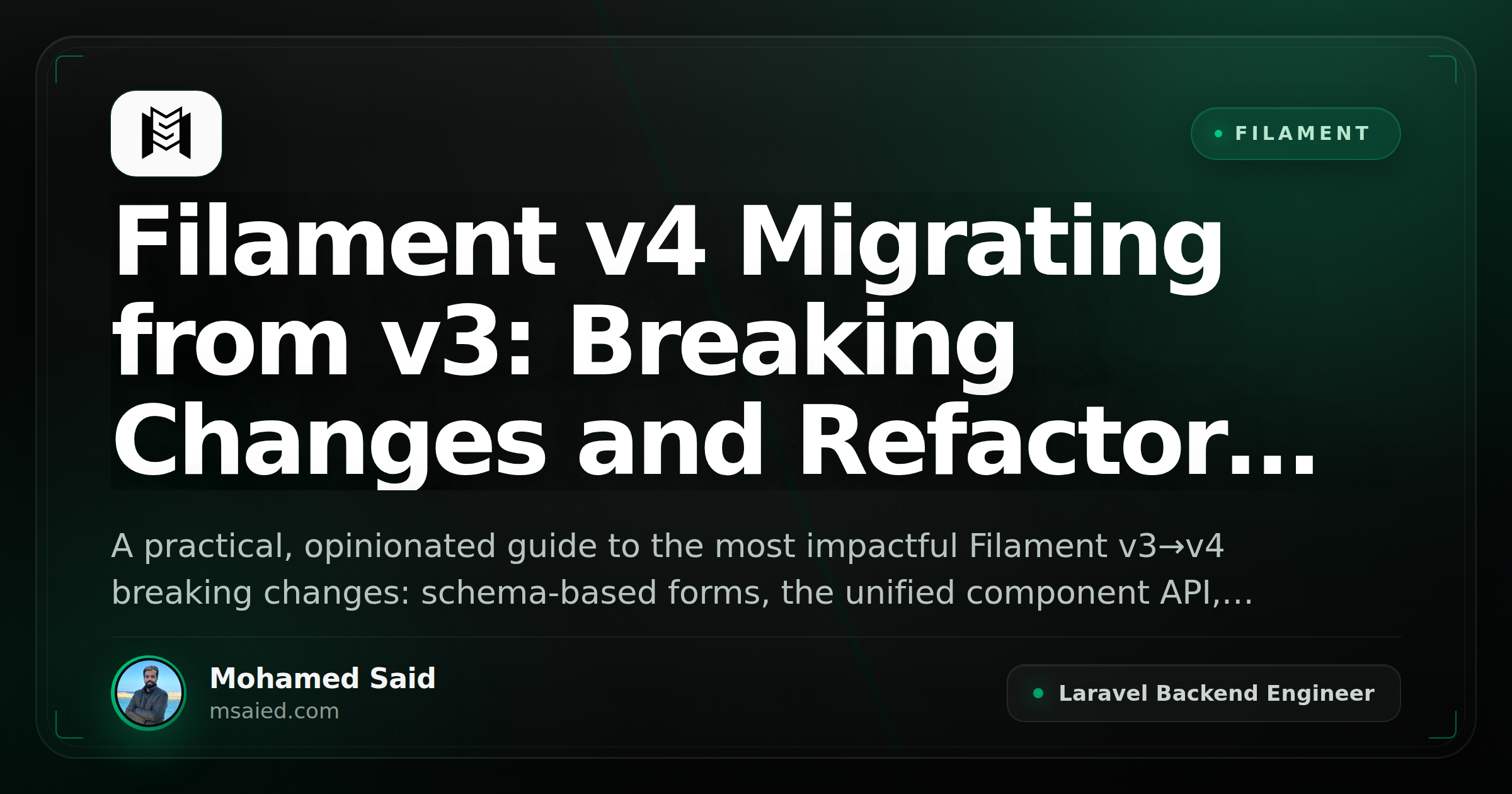 Filament v4 Migrating from v3: Breaking Changes and Refactor Patterns