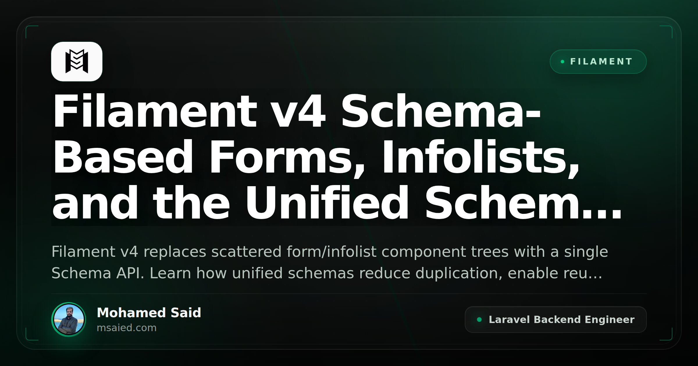 Filament v4 Schema-Based Forms, Infolists, and the Unified Schema API