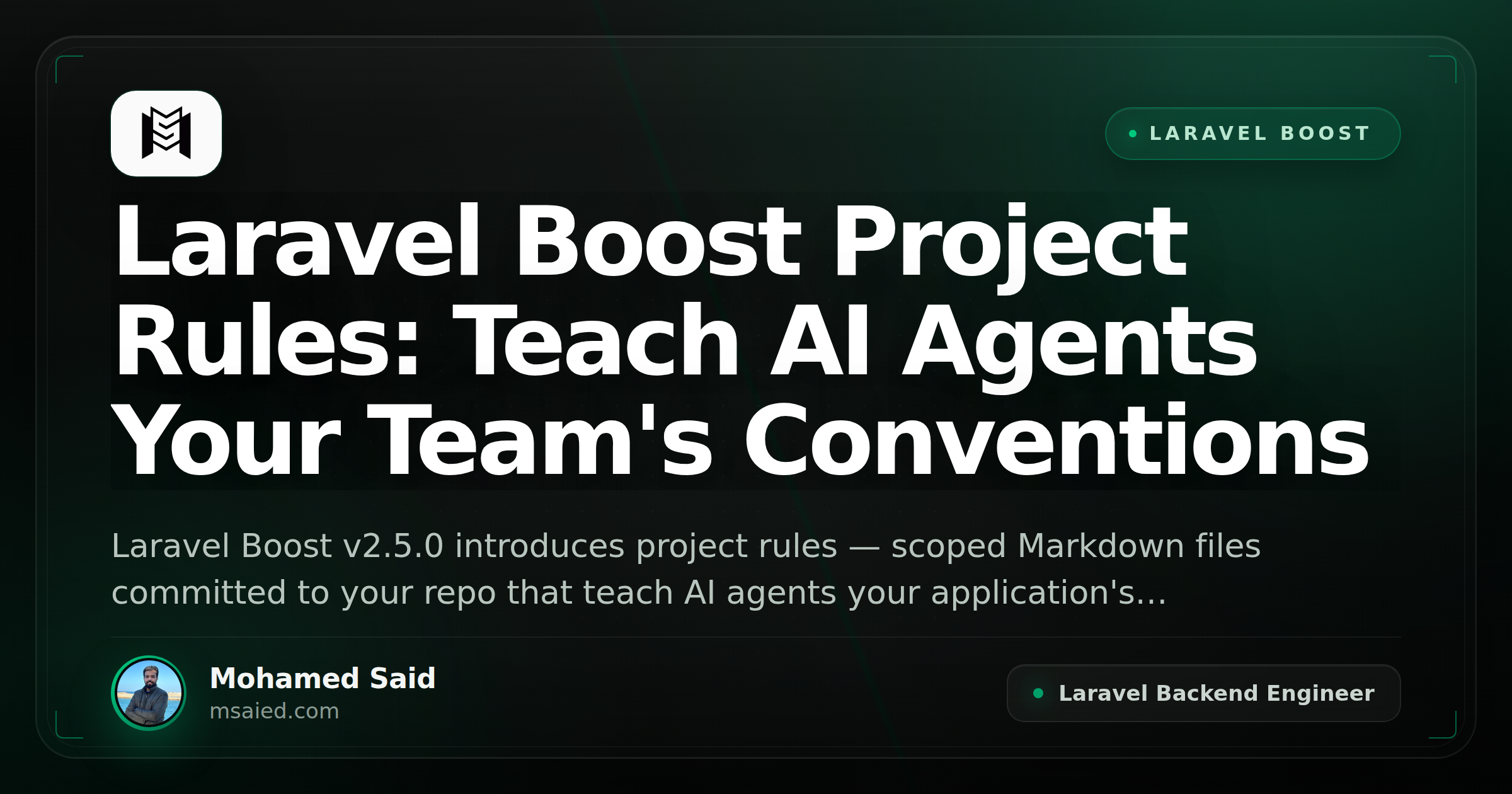 Laravel Boost Project Rules: Teach AI Agents Your Team's Conventions