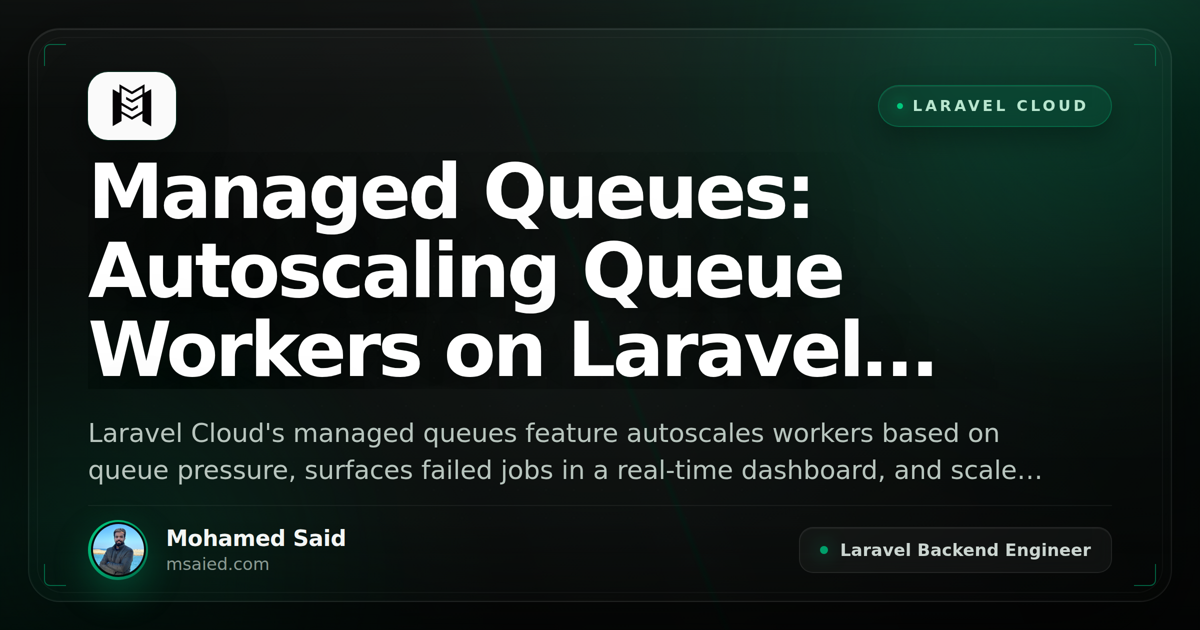 Managed Queues: Autoscaling Queue Workers on Laravel Cloud