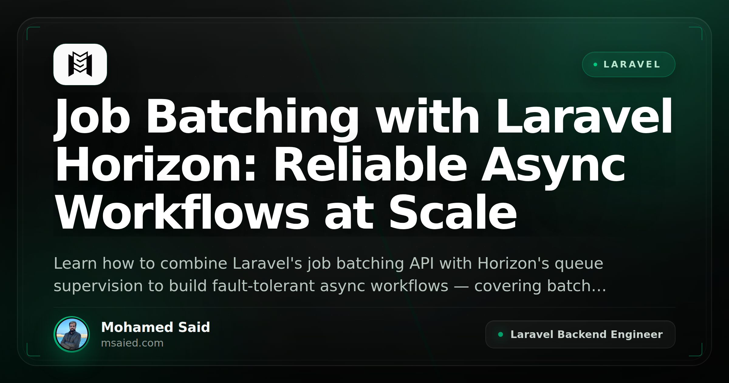 Job Batching with Laravel Horizon: Reliable Async Workflows at Scale