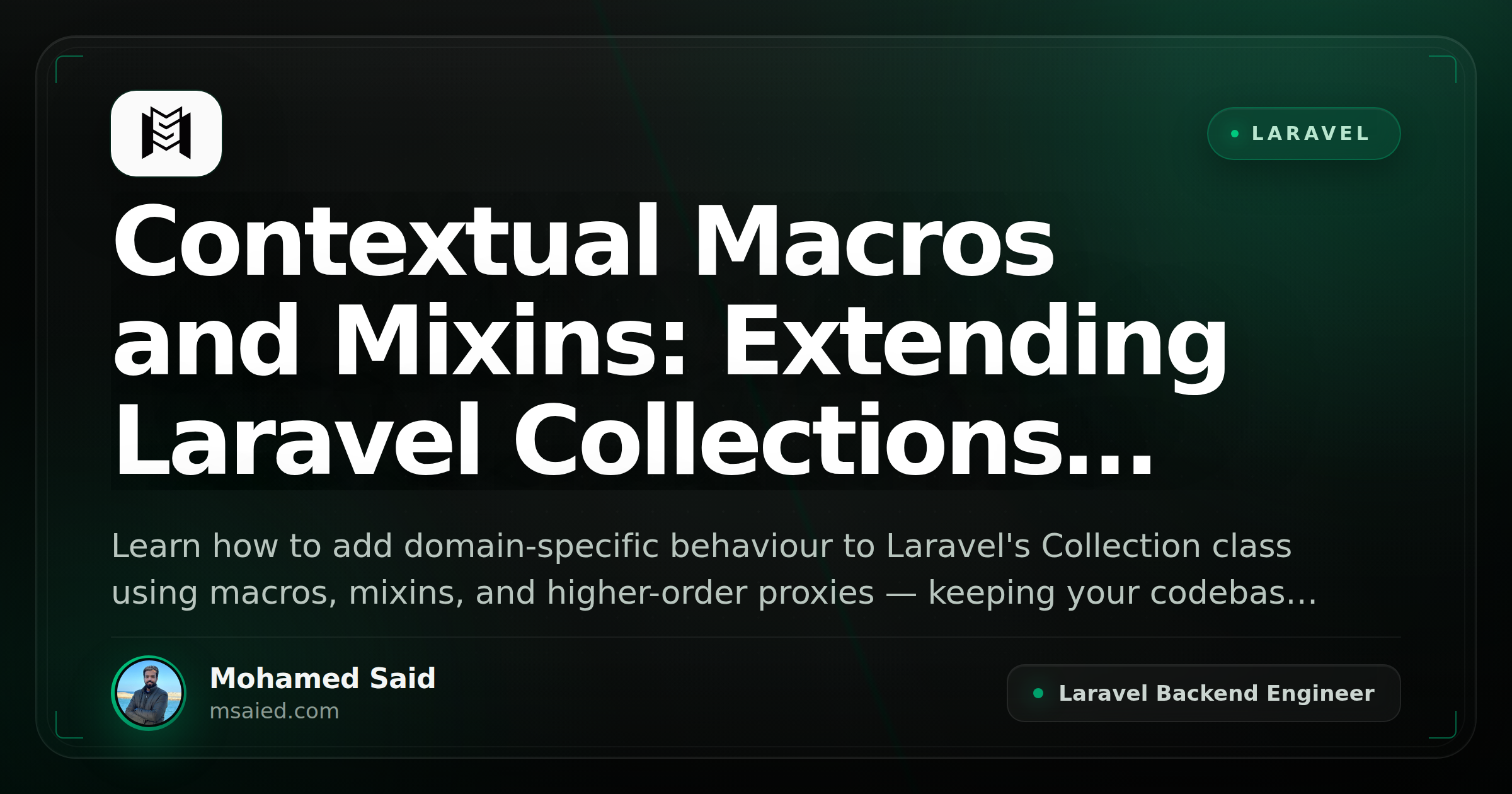 Contextual Macros and Mixins: Extending Laravel Collections Without Bloat