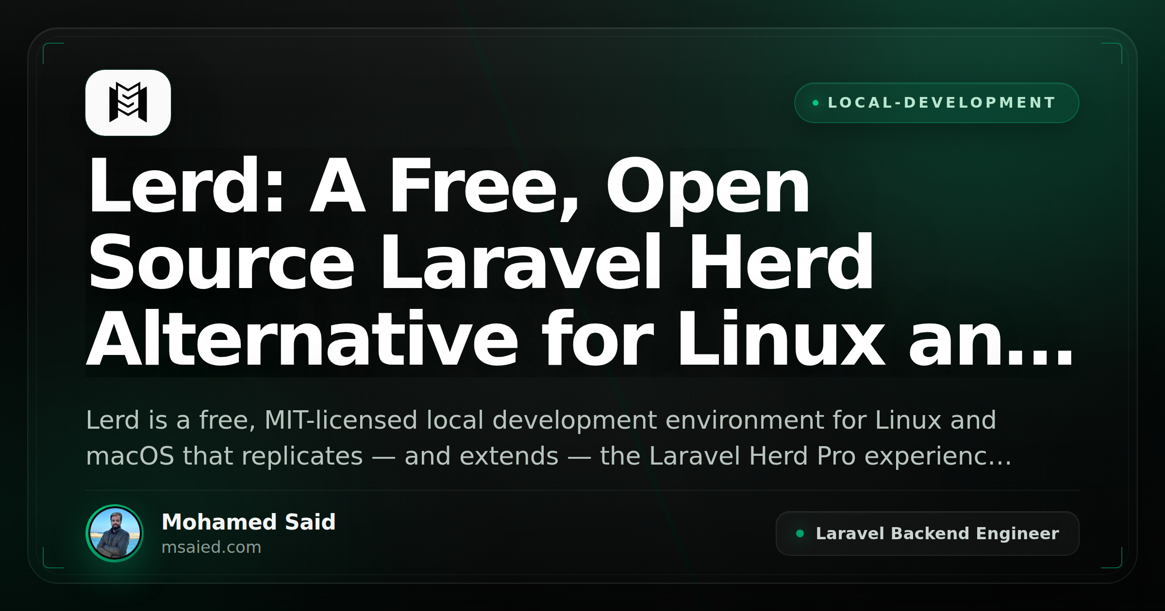 Lerd: A Free, Open Source Laravel Herd Alternative for Linux and macOS