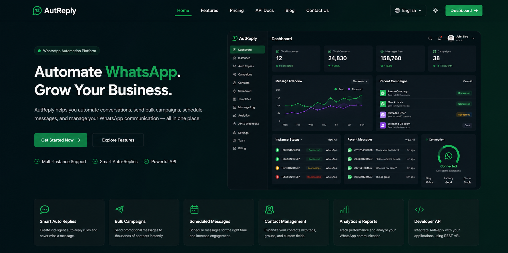 AutReply WhatsApp Automation Platform