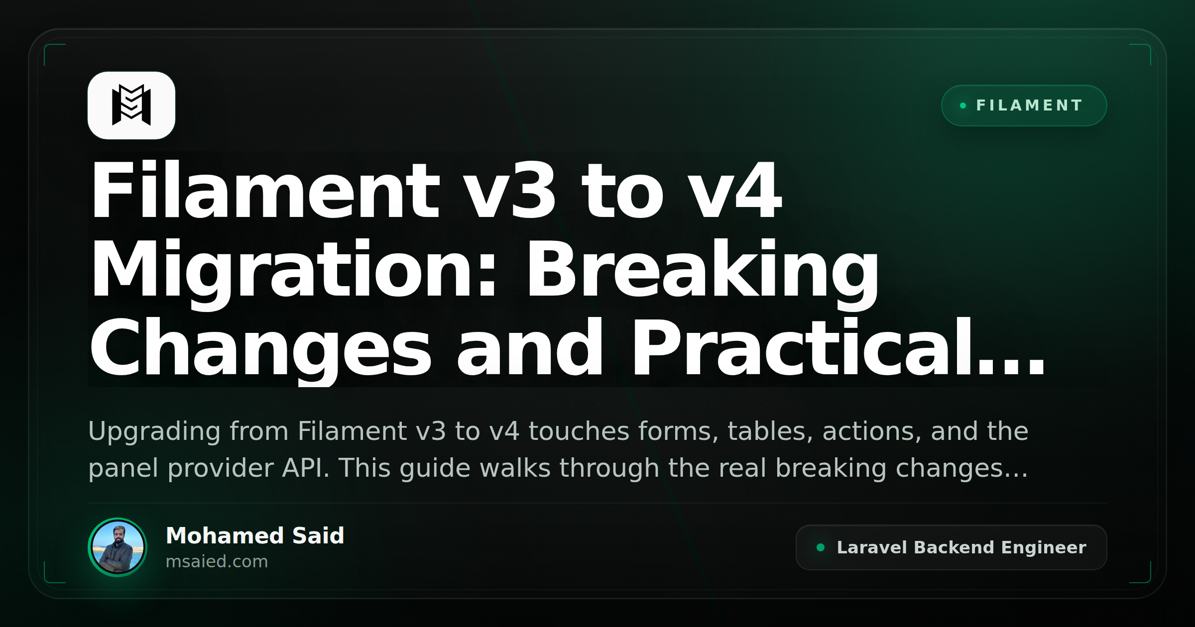 Filament v3 to v4 Migration: Breaking Changes and Practical Refactor Patterns