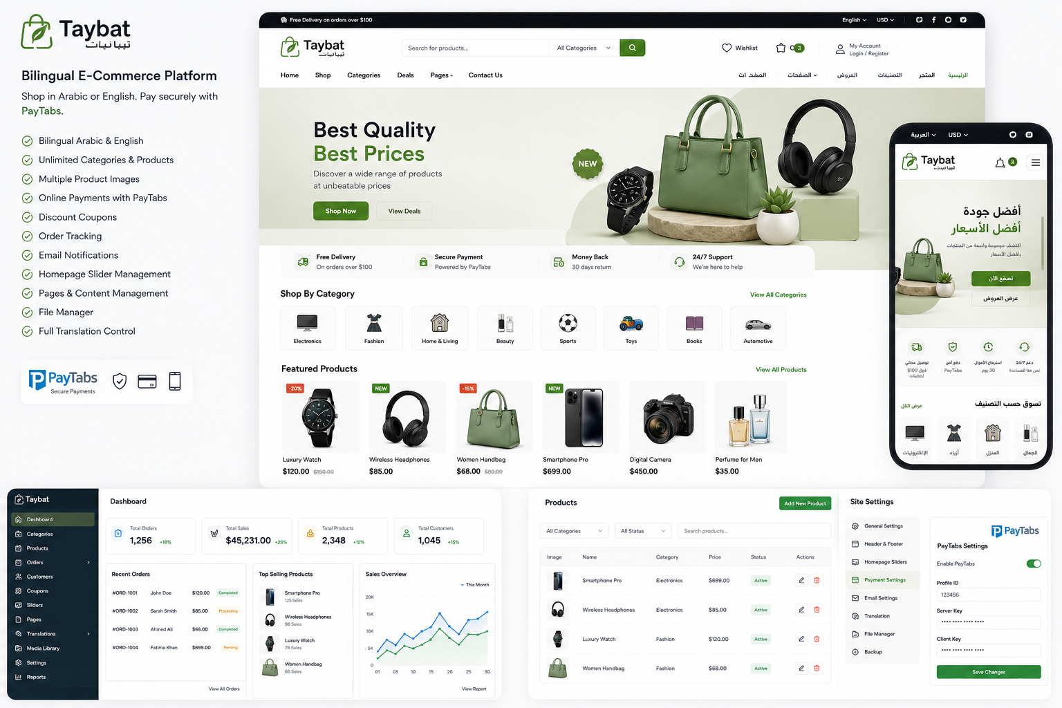 Taybat Bilingual E-Commerce Platform