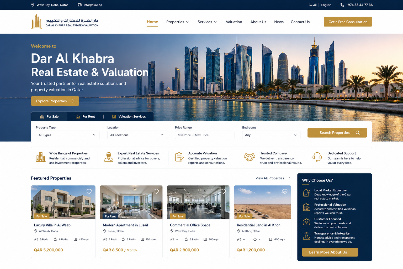Dar Al Khabra Real Estate & Valuation Platform